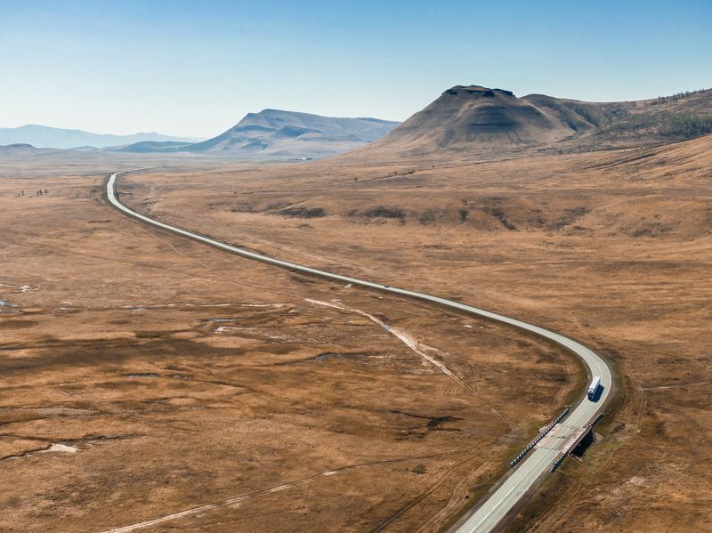 дорога в Хакассии фото превью