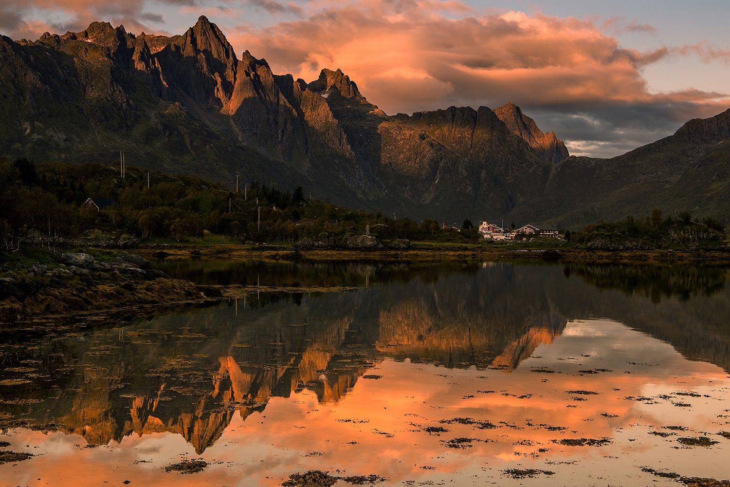 лофотены,норвегия,свольвер,горы,фьорд, Денисов Игорь