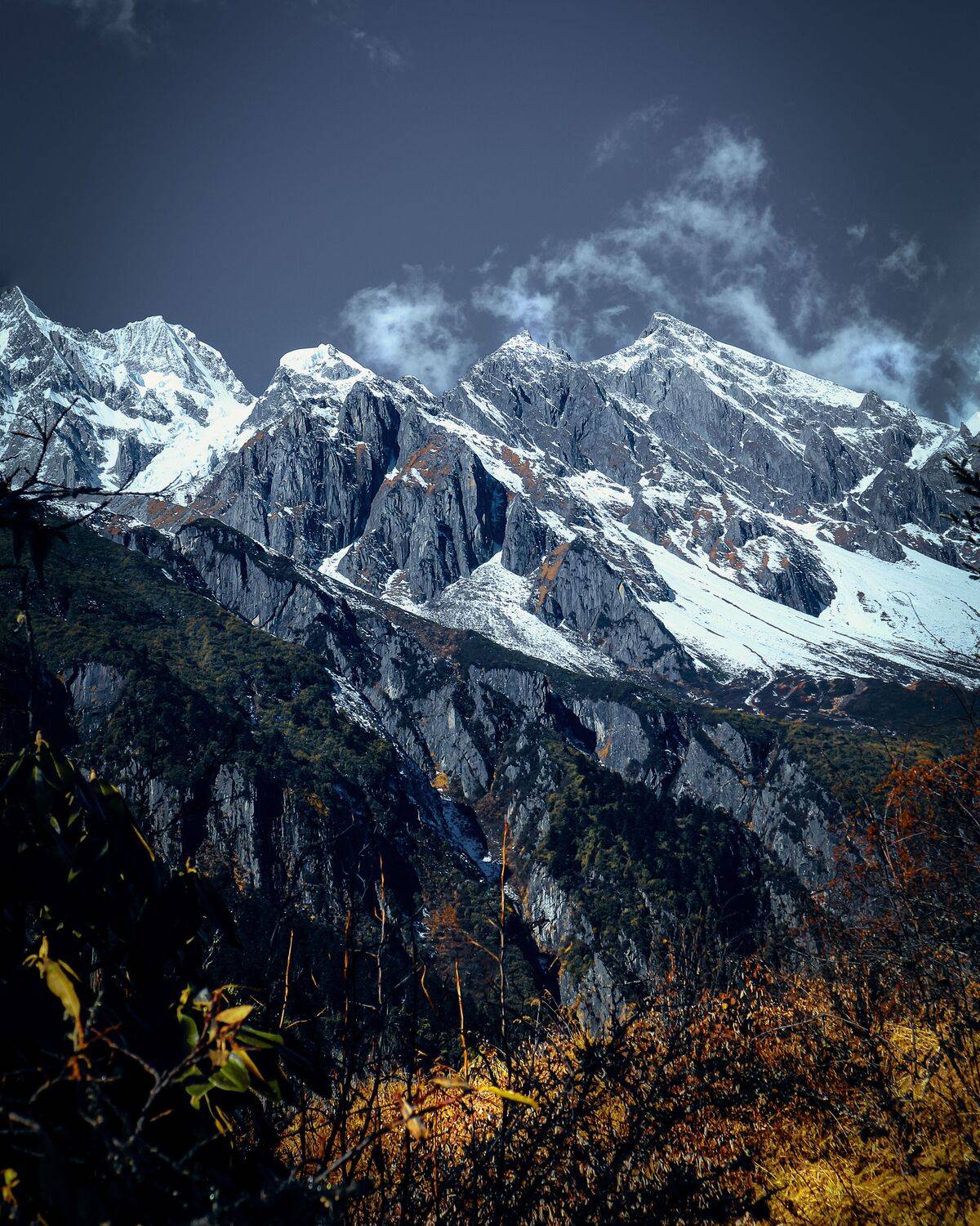 海螺沟 雪山, 吴 微雨墨烟鸿
