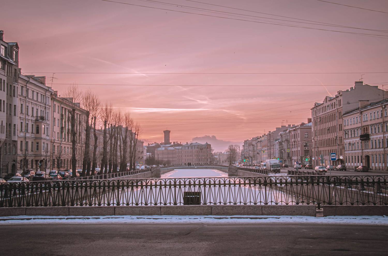 СПб, закат, город, Людмила Яковлева