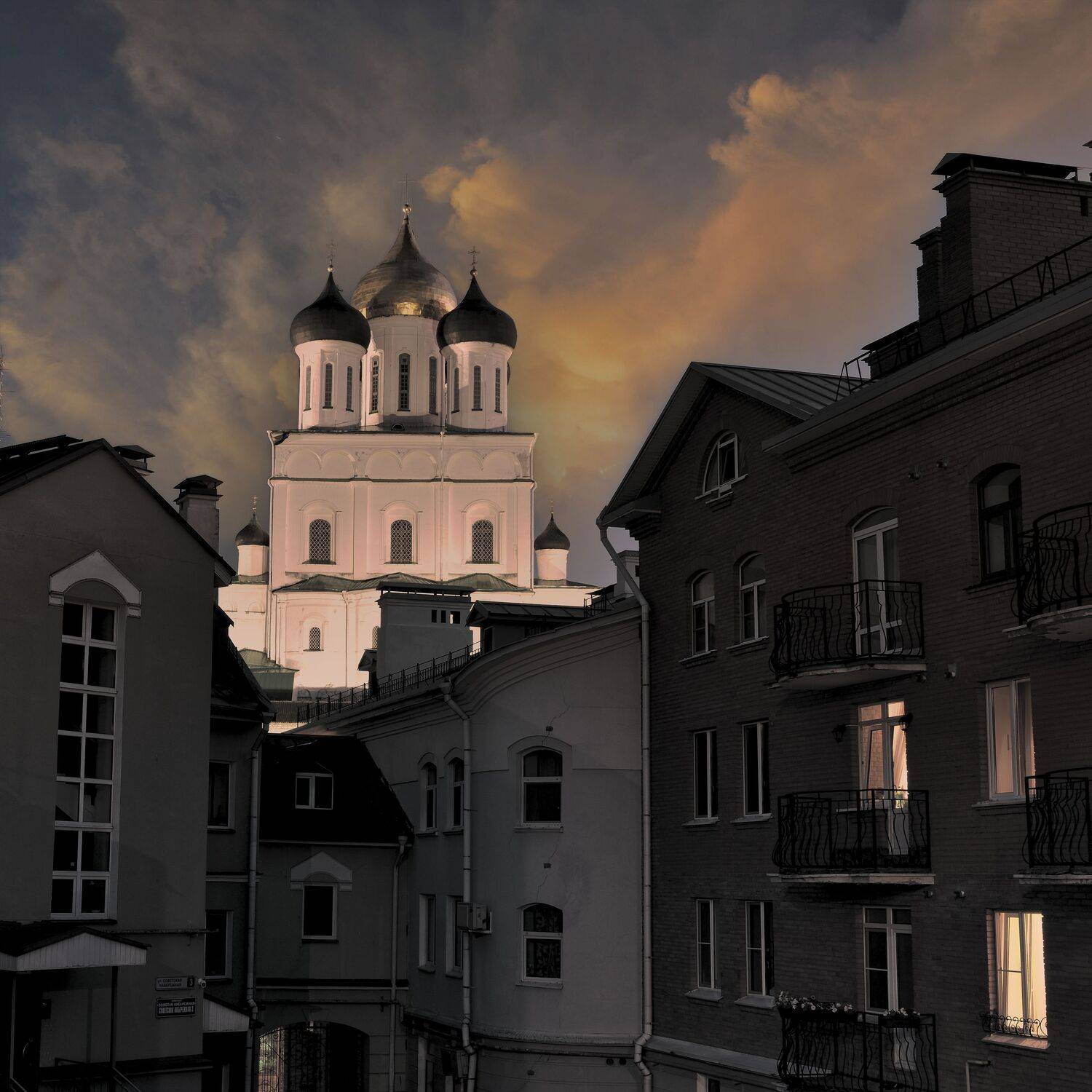 псков, псковский кром, золотая набережная, собор, Байдуков Александр