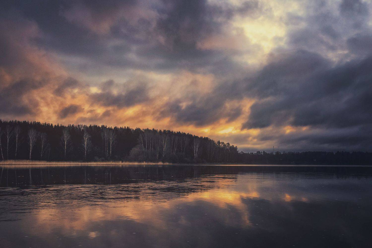 утро, залив, восход, Владимир Штыриков