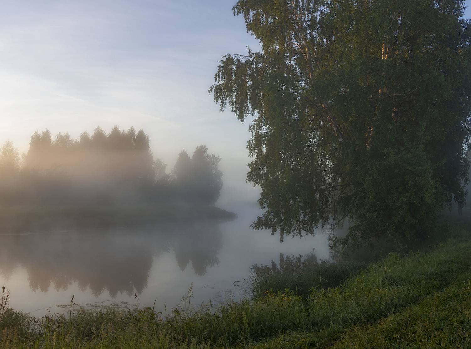 природа, пейзаж, туман, Ольга Бонина