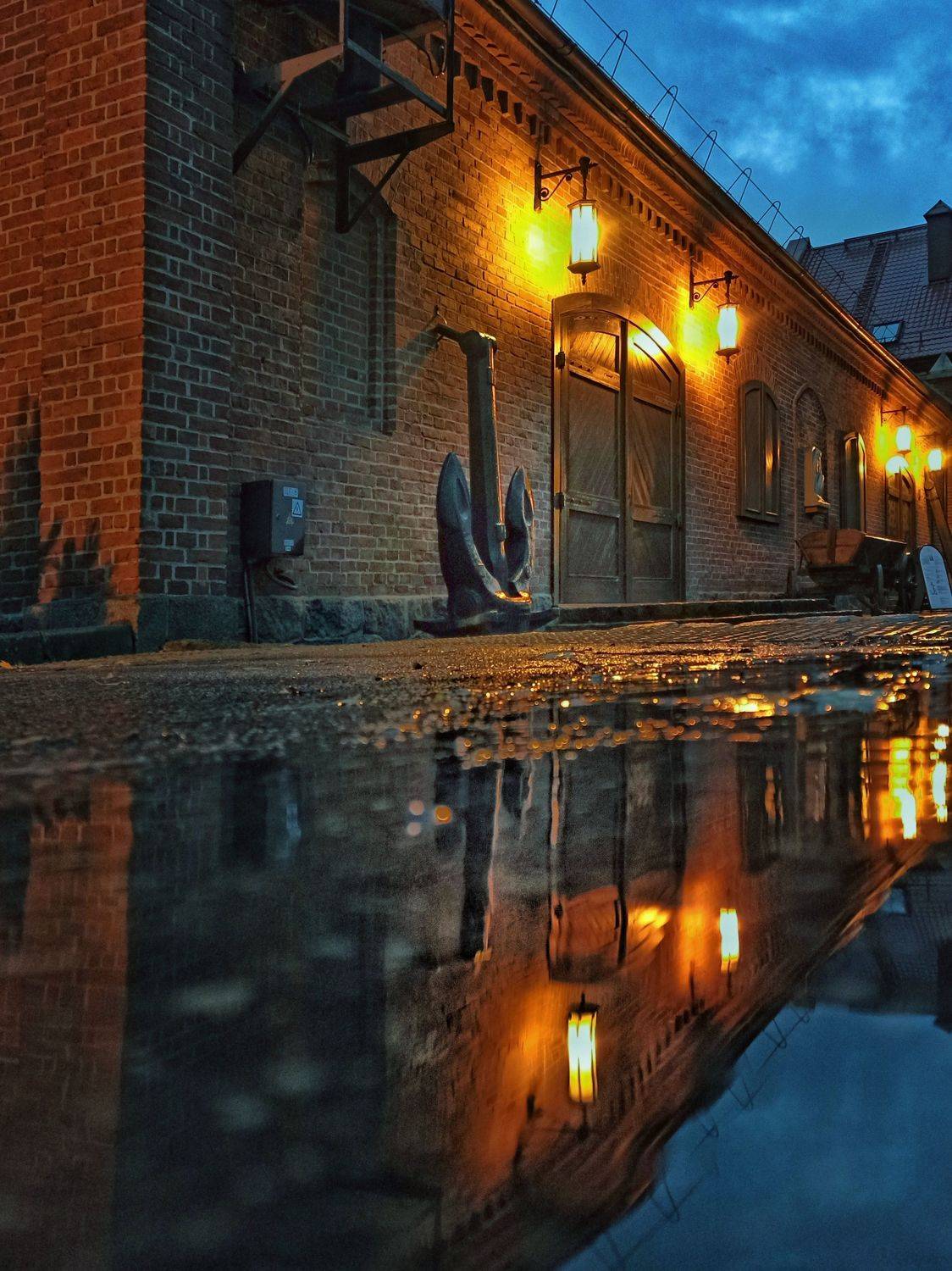 калининград, k&euml;nigsberg, архитектура, ночь, город, отражение, reflection, Жигульский Сергей