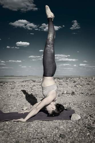 Photoart with Yoga practice 