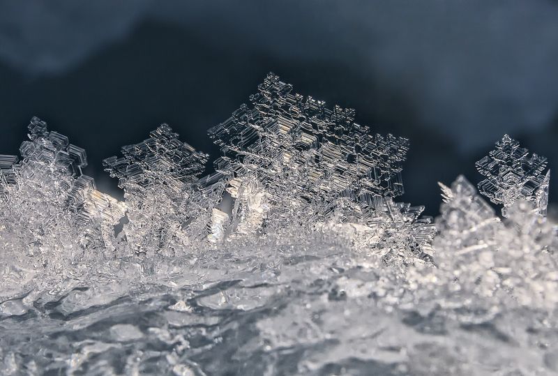 Снежинки фото превью