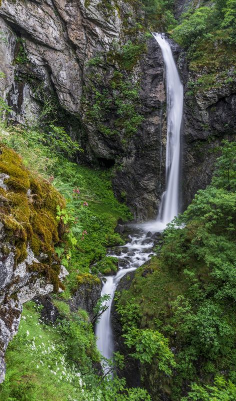waterfall nature vertical landscapes  Gorica waterfall фото превью