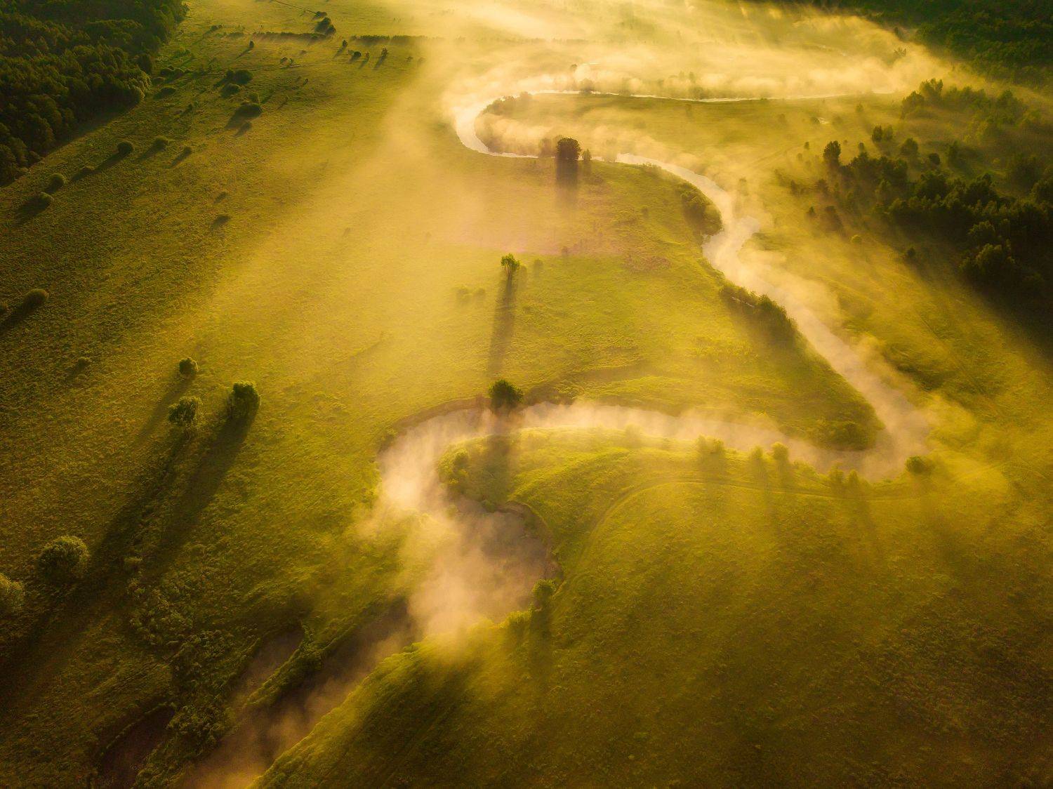 туман, река, пейзаж, утро, аэро, дрон, рассвет, долина, аэрофото, природа, киржач, восход, fog, mist, river, sunrise, landscape, aero, drone, airphoto, nature, copter, aerial, mist, dawn, morning, sunrays, Кирилл Сергеев