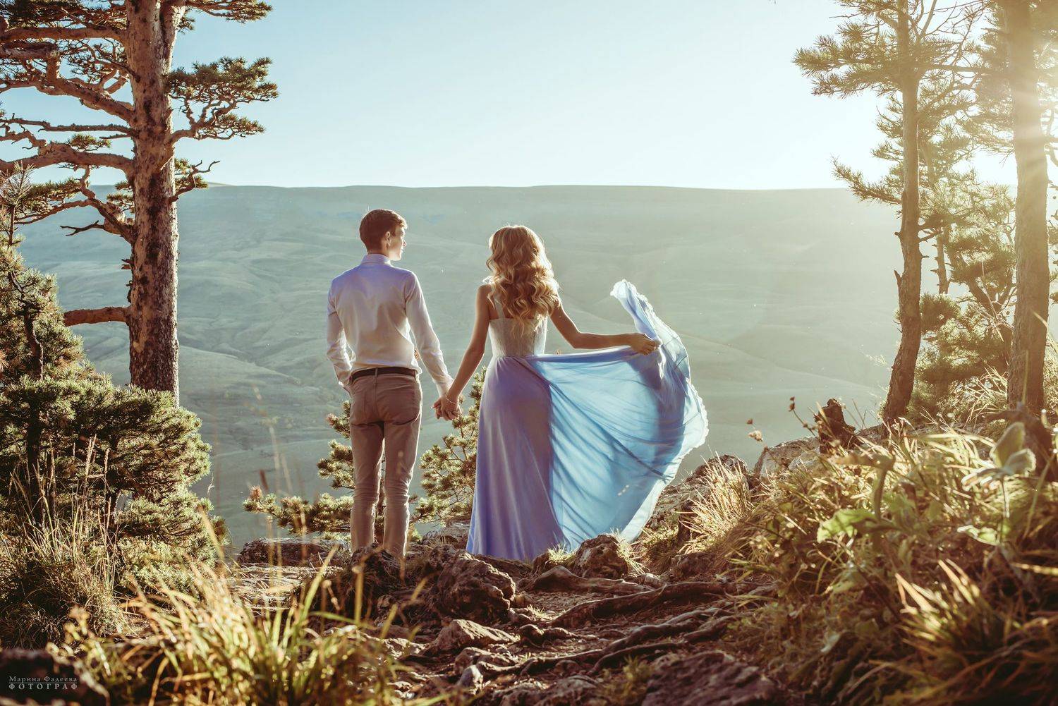 пейзаж, молодожены, любовь, природа, закат, горы, адыгея, лагонаки,  Мариночка