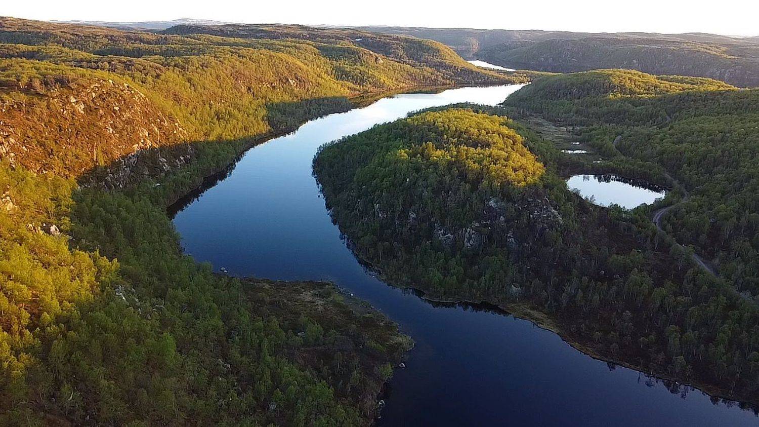север, лето, квадрокоптер, озеро, Алёна Салтыкова
