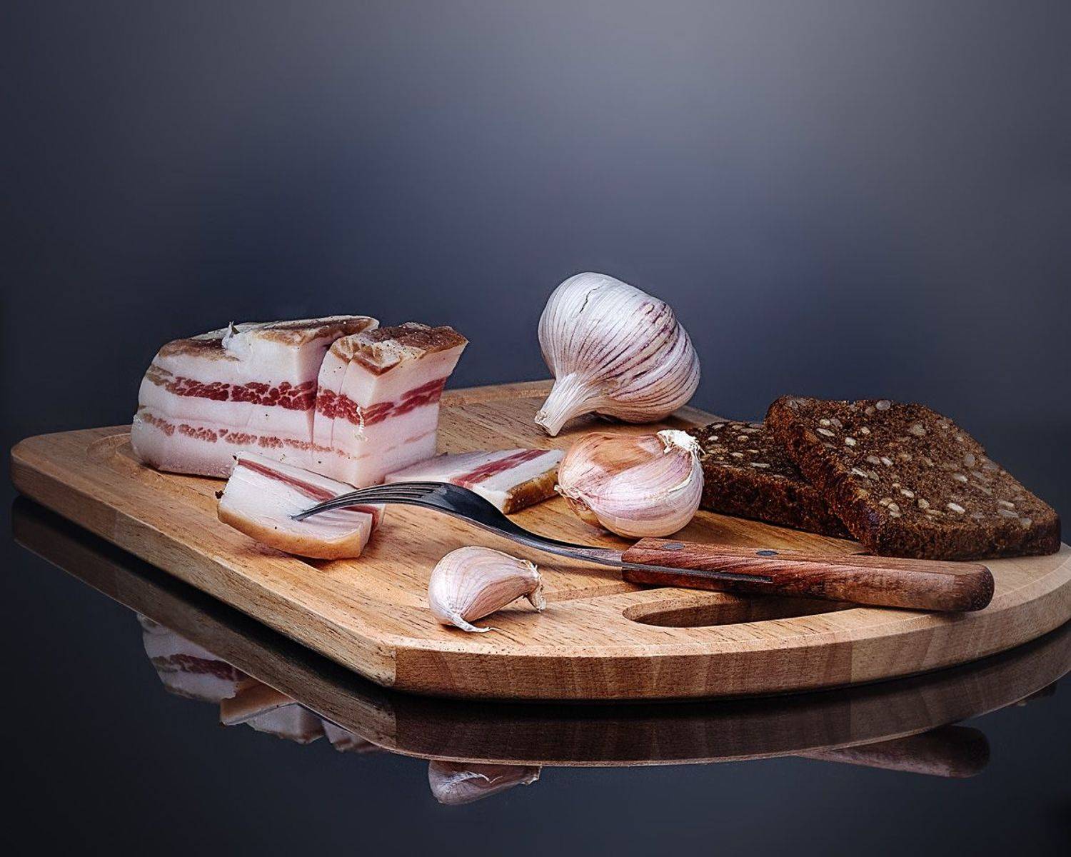 Сало, чеснок, хлеб, запах, Дмитрий Шиперко