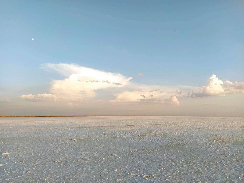 нежно, нежное небо, красивый пейзаж, озеро, эльтон Gentle sky фото превью