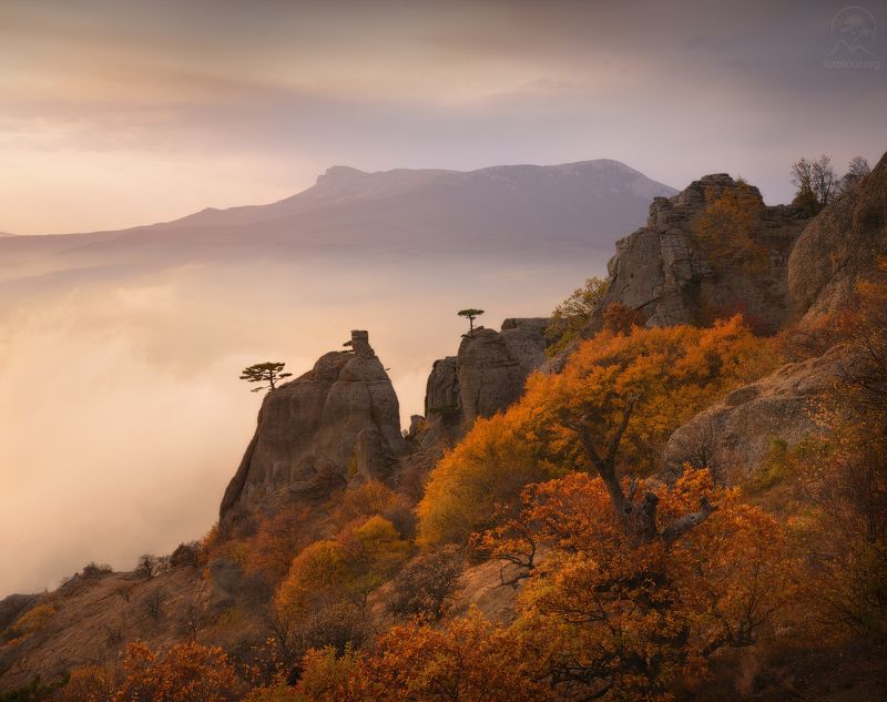 крым, демерджи, чатырдаг Осенняя картина фото превью
