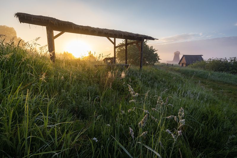 Утро в деревне фото превью