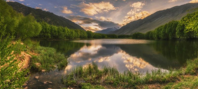 Зеркало заката фото превью