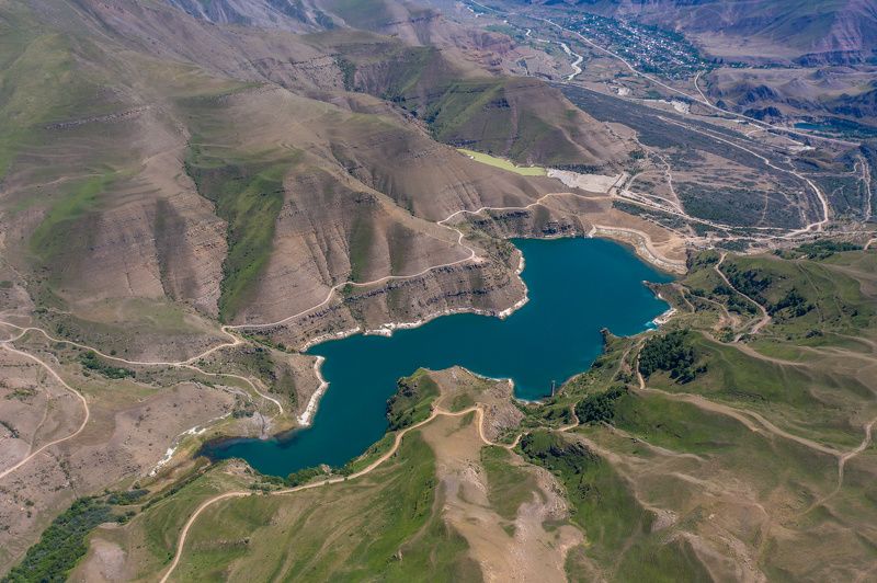 озеро, гижгит, горы, кавказ Озеро Гижгит фото превью