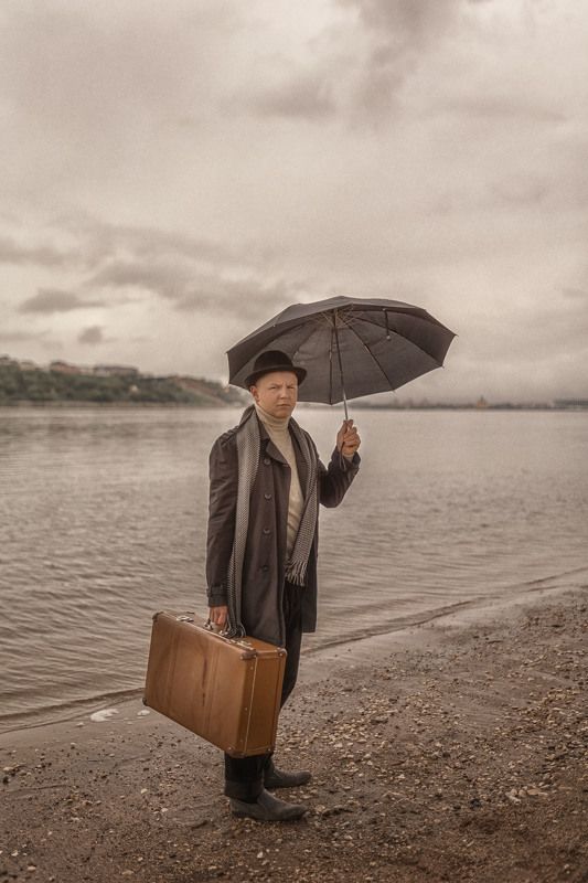 дети, мальчик, детскаяфотография, дождь, кино Дождь фото превью