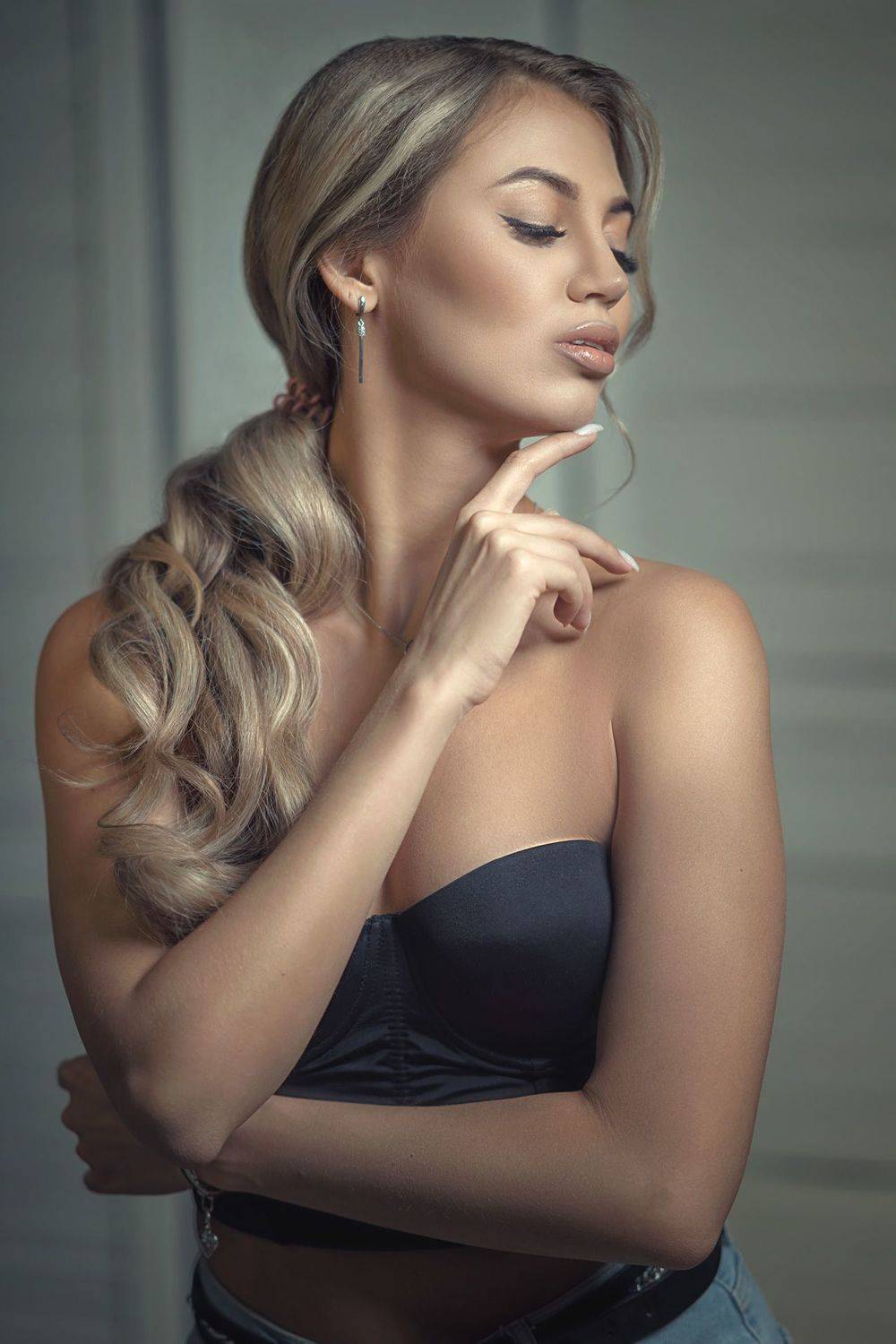 женский портрет, блондинка, Антон Тимошевский