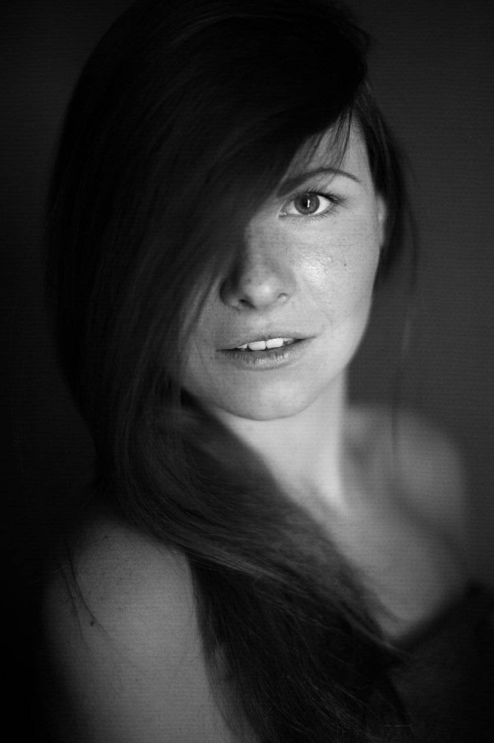 Black and white, Bw, Face, Girl, Portrait, Девушка, Портрет, Портрет девушки, Чб, Черно-белое, Петр Филатов