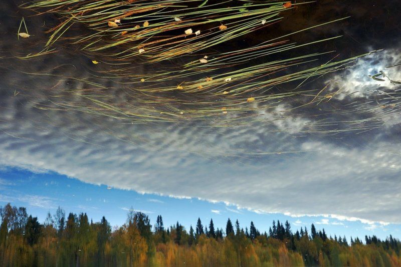 Осеннее небо Карелии фото превью