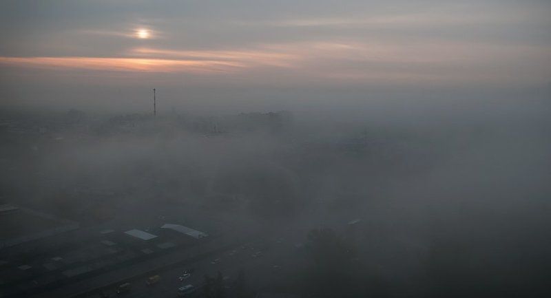 Москва во власти сильнейшего тумана фото превью