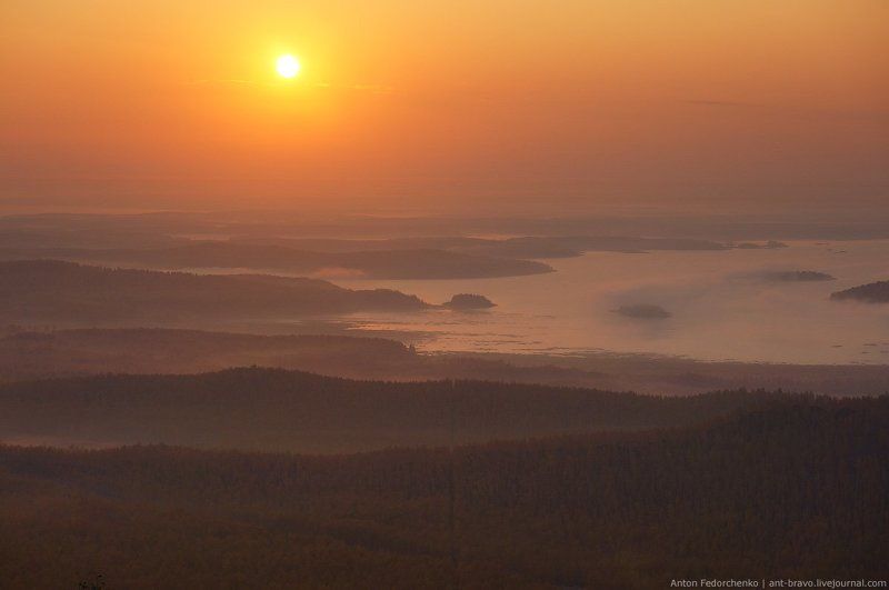 аргази, водохранилище, горы, карабаш, осень, рассвет Рассвет над Аргази фото превью