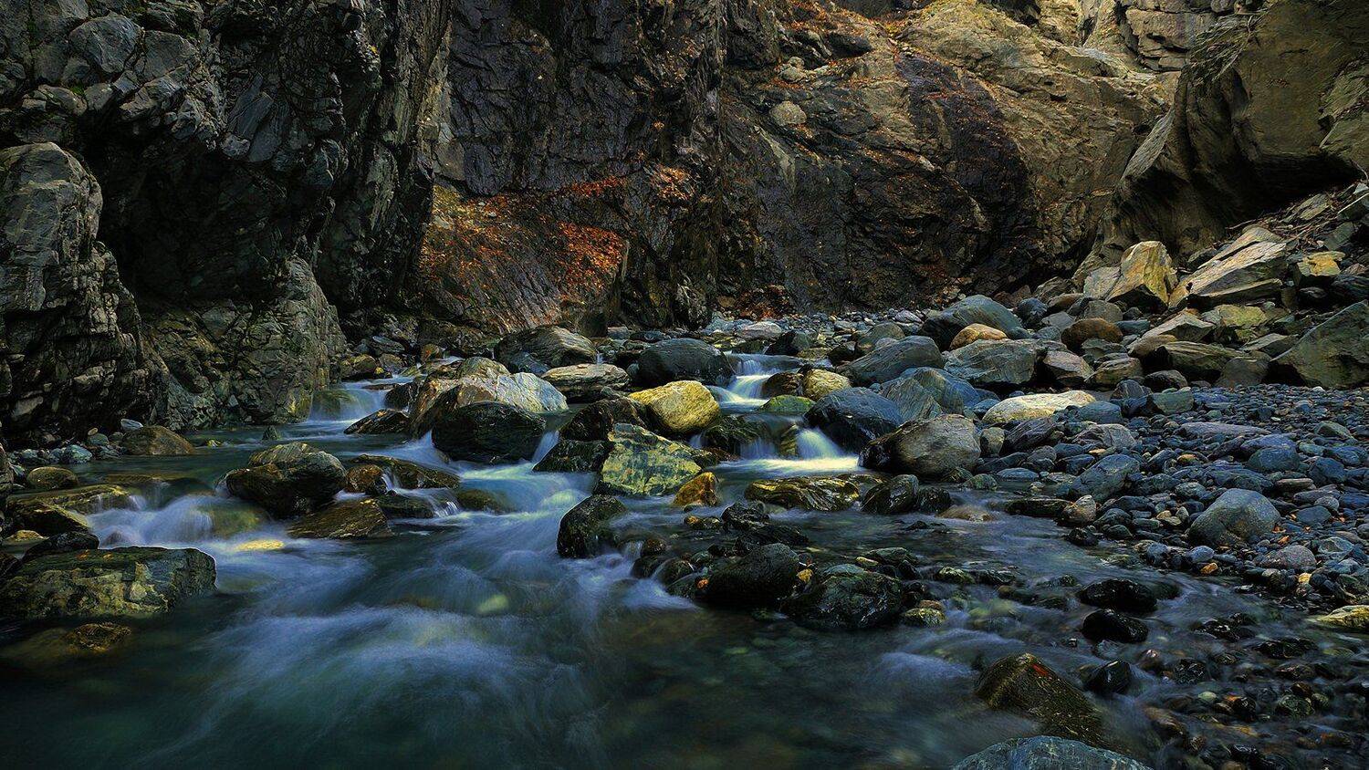 каньо, река, скалы, камни, горы, Serj Master