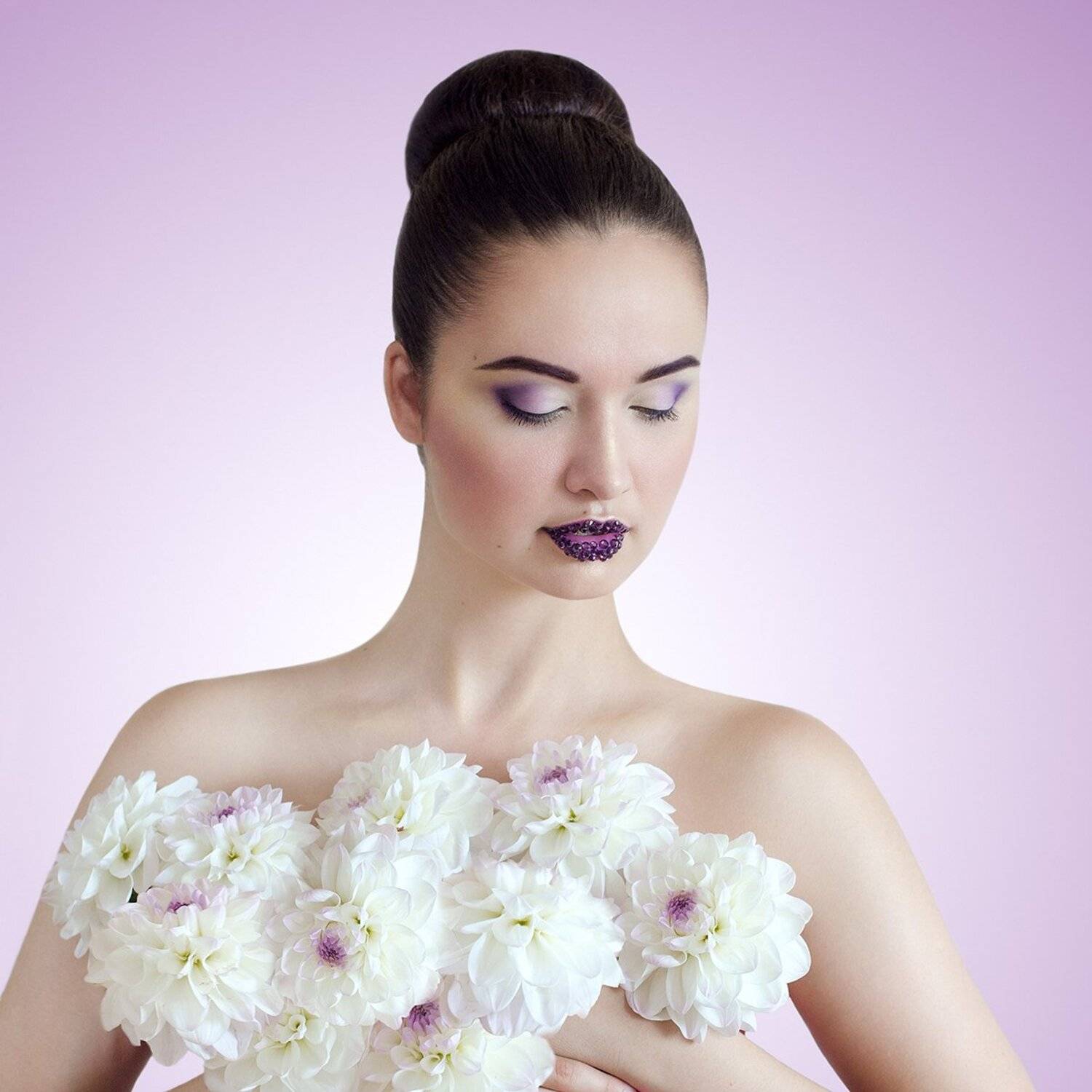 Flower, Flowers, Photo, Portrait, Губы, Нежность, Портрет, Портрет девушки, Цветы, Павел Нагорный