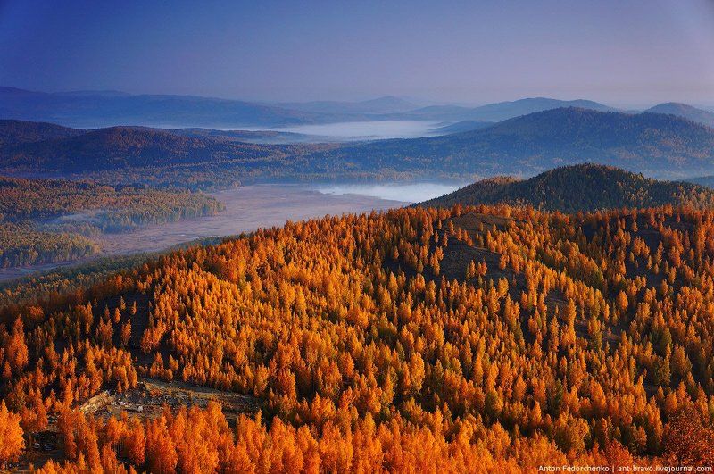 Горы, Карабаш, Осень, Южный урал Золото Карабаша фото превью