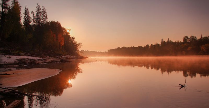 река большой юган,югра,дом восходящего солнца ...дом восходящего Солнца фото превью