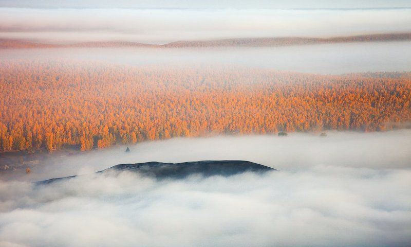 Карабаш, Осень, Туман, Южный урал Туманный Карабаш - Foggy Karabash фото превью