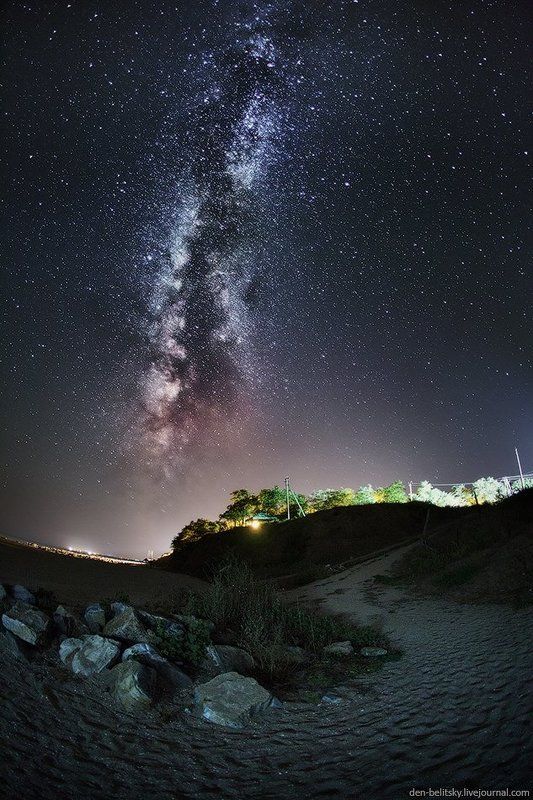 млечный путь, ночное небо, звёзды, галактика, пейзаж, украина Млечный путь в Новопетровке фото превью