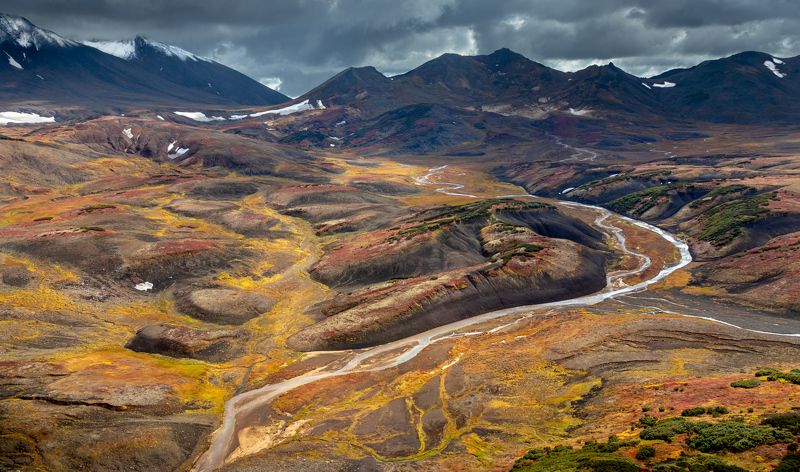 камчатка, нд, осень, что такое осень?, горы, kamchatka, autumn, mountains, полет, travel, путешествия, осень на камчатке, осень на камчатке нд Камчатка с вертолета фото превью