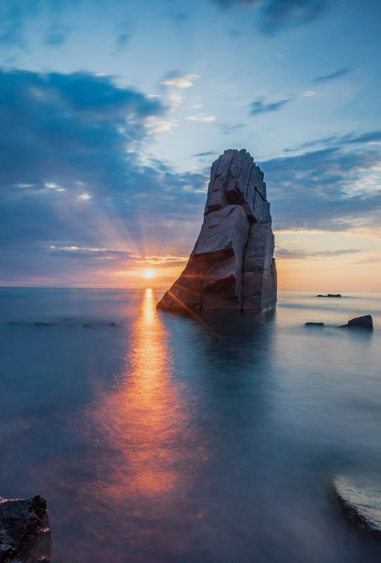 nature landscape sunrise sea  Sunrise from Sozopol,Bulgaria фото превью