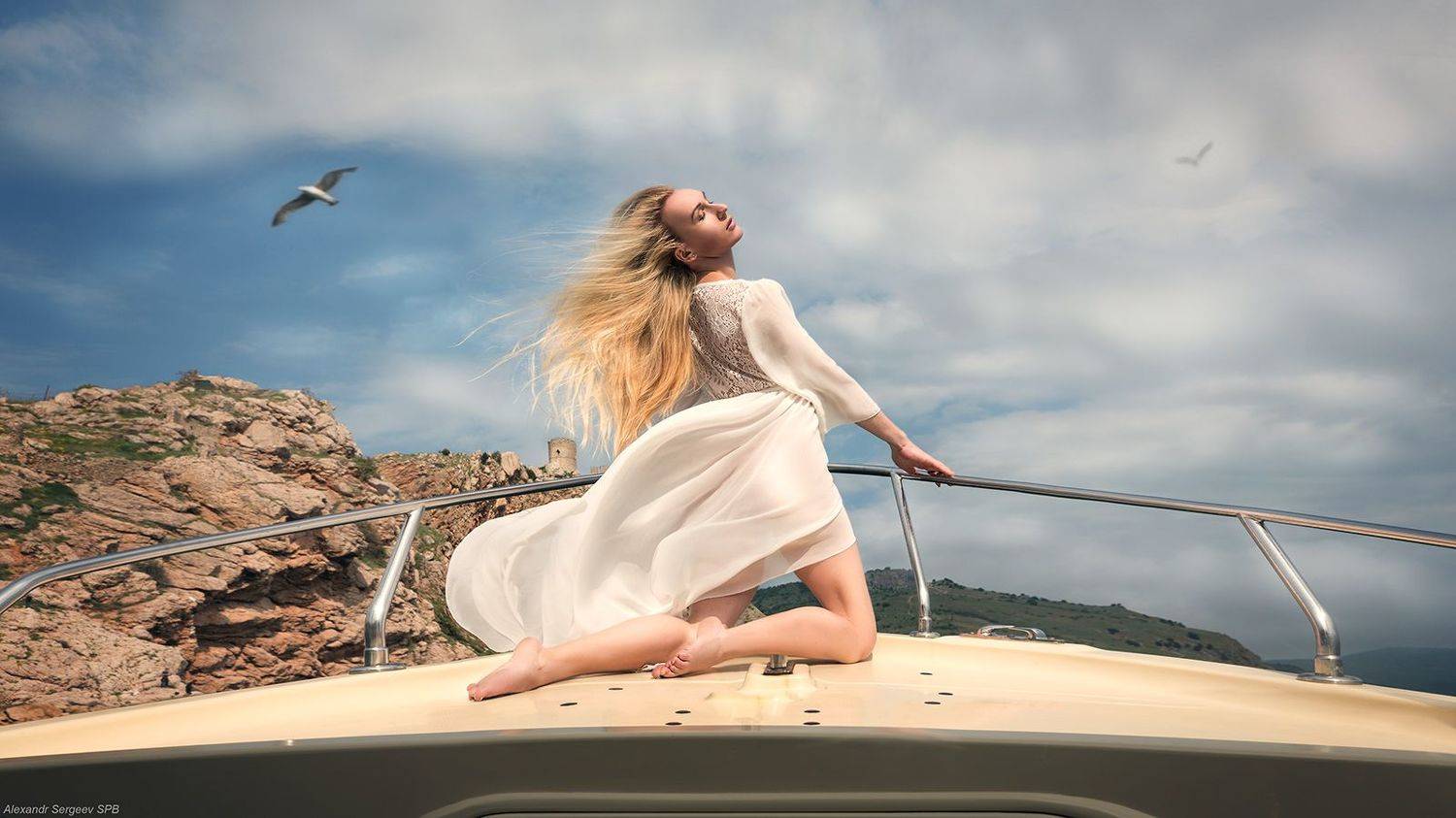 девушка,экспрессия,настроение,яхта,пленэр, Александр Сергеев