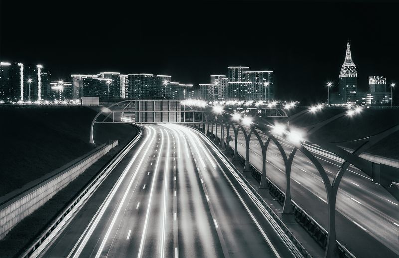 дорога, город, зсд, спб Highway фото превью