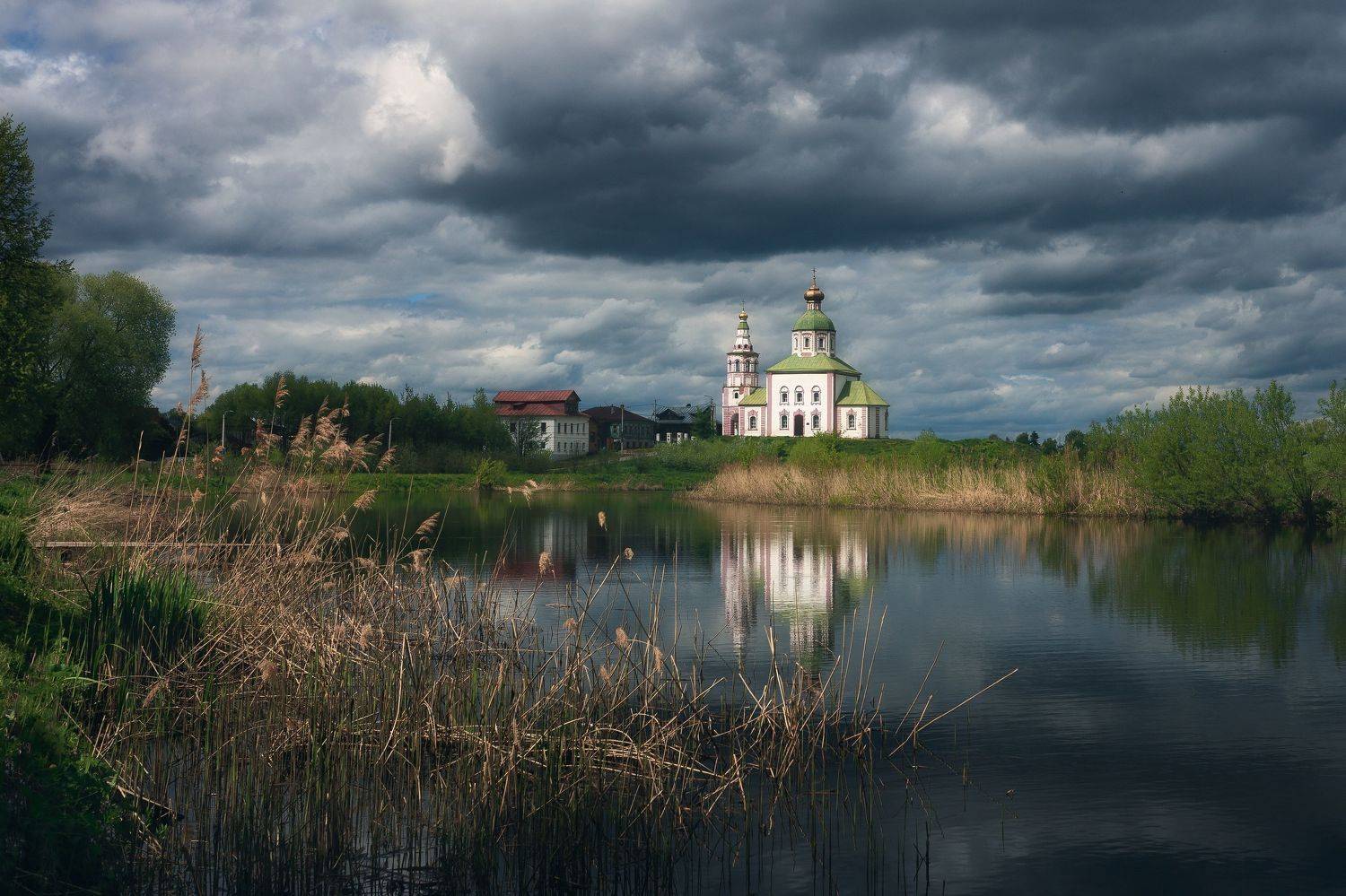 Суздаль, каменка, отражения, пейзаж, природа, Мартыненко Дмитрий