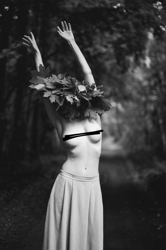 women, wood, fairy, лесная, фея, ню, символизм, черно-белый, природа, абстракция, натурализм, раимун, алексей, атмосфера Wood Fairy фото превью