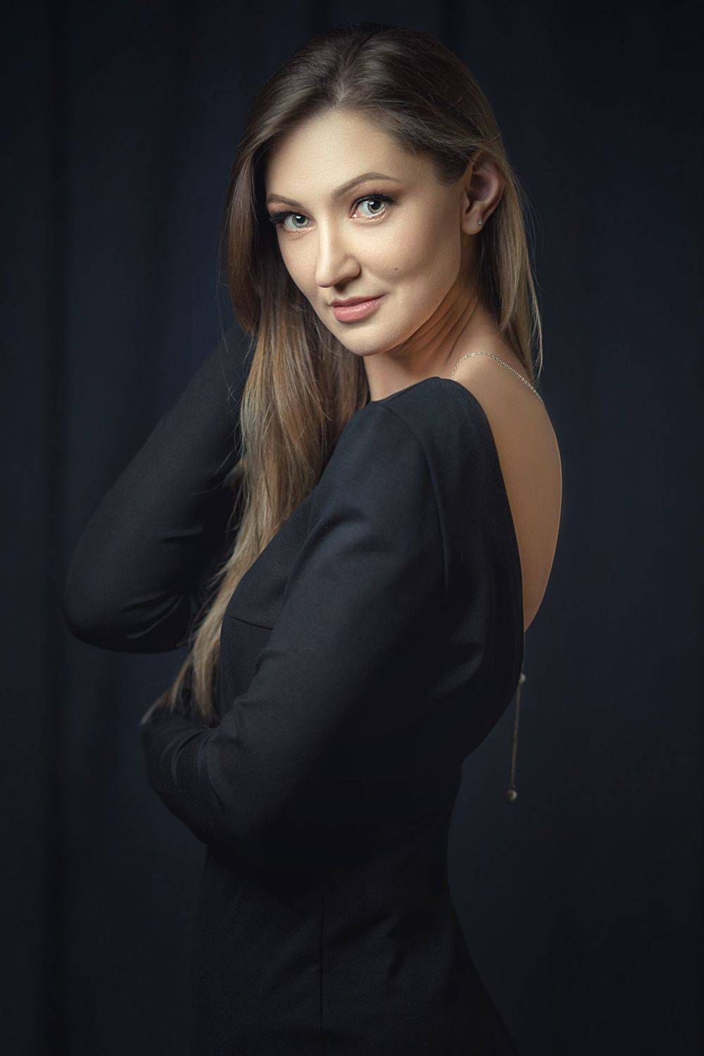 портрет, девушка, плечо, глаза, Антон Тимошевский