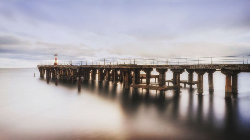 пейзаж, горы, море, крым природа россии, шторм Набережная в Крыму фото превью