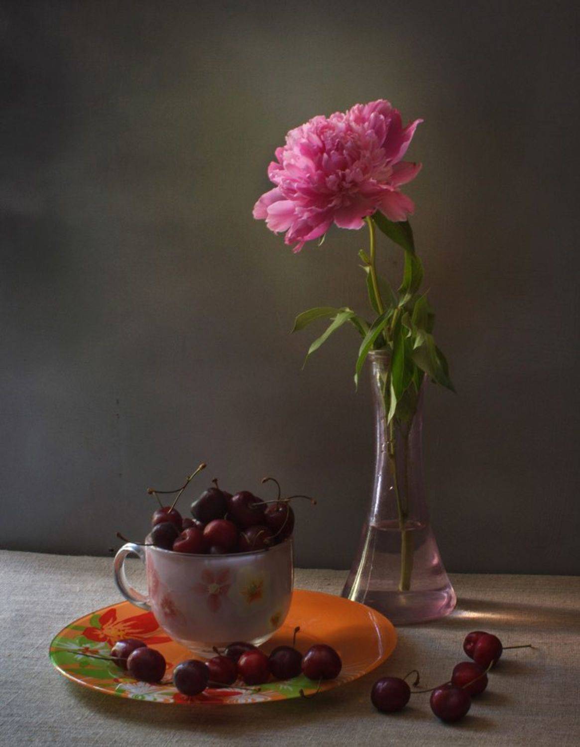 пионы, черешня, Илья Берт