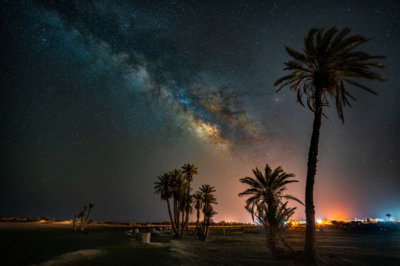 Milky Way over the Merzouga Desert / Млечный Путь над пустыней Мерзуга фото превью
