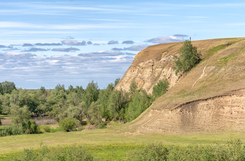 крутые берега, конь, спуск к воде, Крутые берега.. фото превью