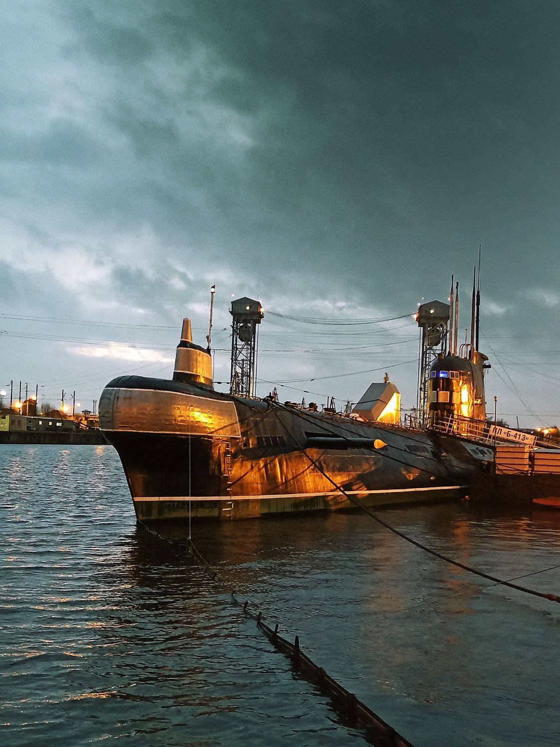 калининград, k&euml;nigsberg, архитектура, ночь, город, корабли, подлодка, вечер, закат, Жигульский Сергей