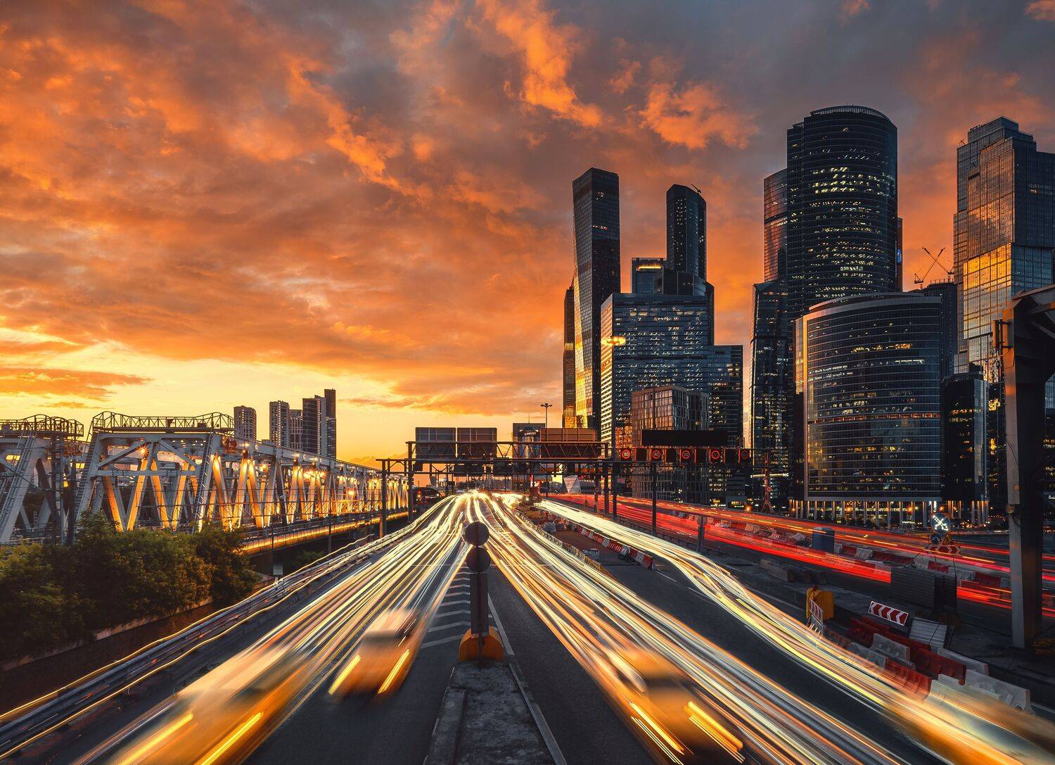 москва, москва сити, закат, золотой час, Мазурева Анастасия