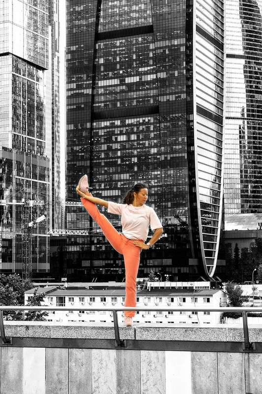 #photoart, #photowork, #yoga, #Moscow, # Color key фото превью
