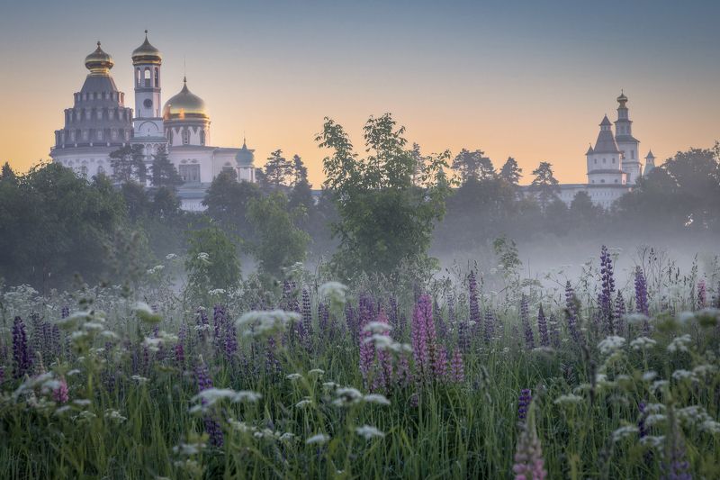Ново-Иерусалимский монастырь на рассвете фото превью