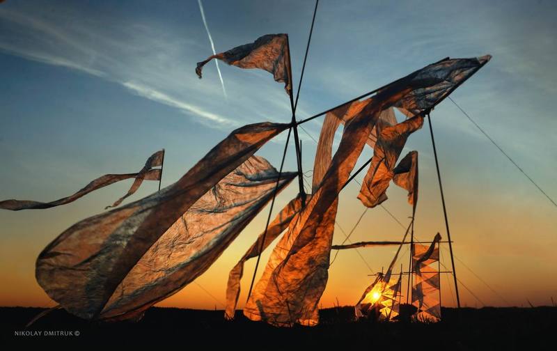 пейзаж 	 ловушка для ветра . авторская инсталляция фото превью