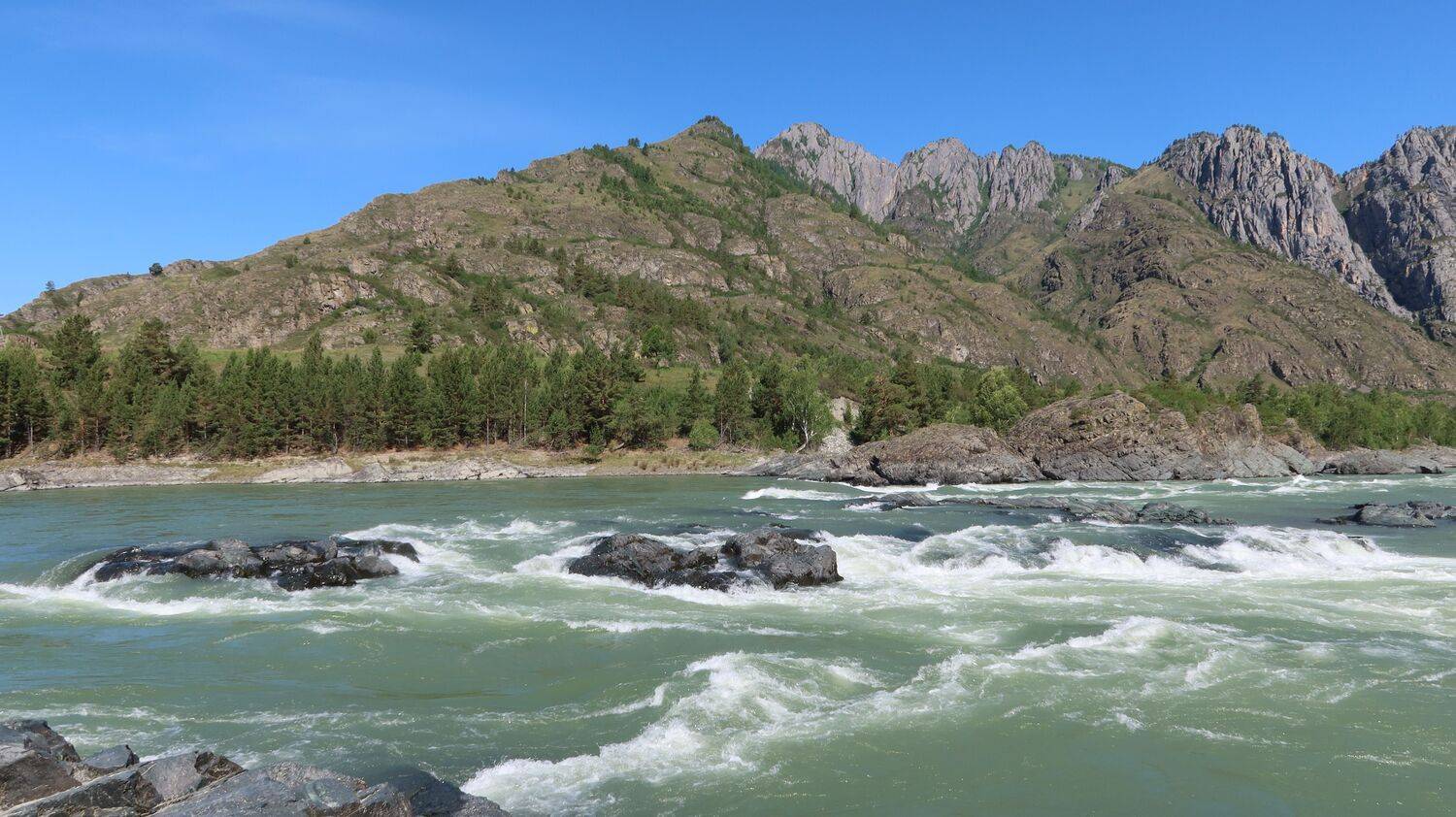 алтай,река,катунь,порого еландинский, Козлова Галина