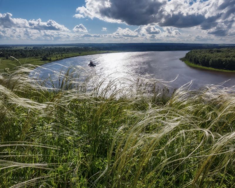 Ковыль над рекой, Белая Агидель фото превью